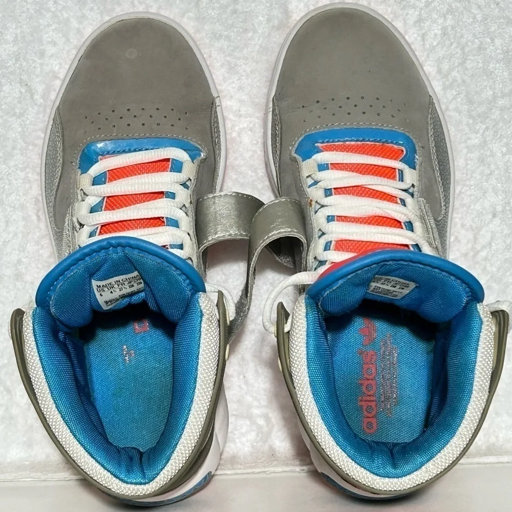 Adidas Womens Grey Roadhouse High Top Basketball Athletic Sneakers Shoes SZ US 6
